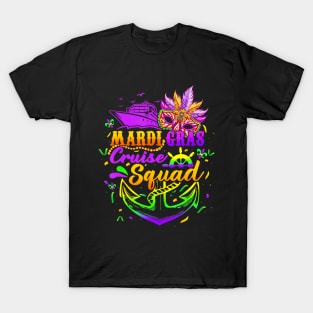 Mardi Gras Cruise Squad 2024 Matching Group Family Vacation T-Shirt